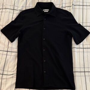 Zara Men's Black Casual Button Down Shirt